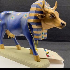 Cow Parade Retired Tutancowman Egyptian King Tut Resin Cow Figurine #9126 / 8434